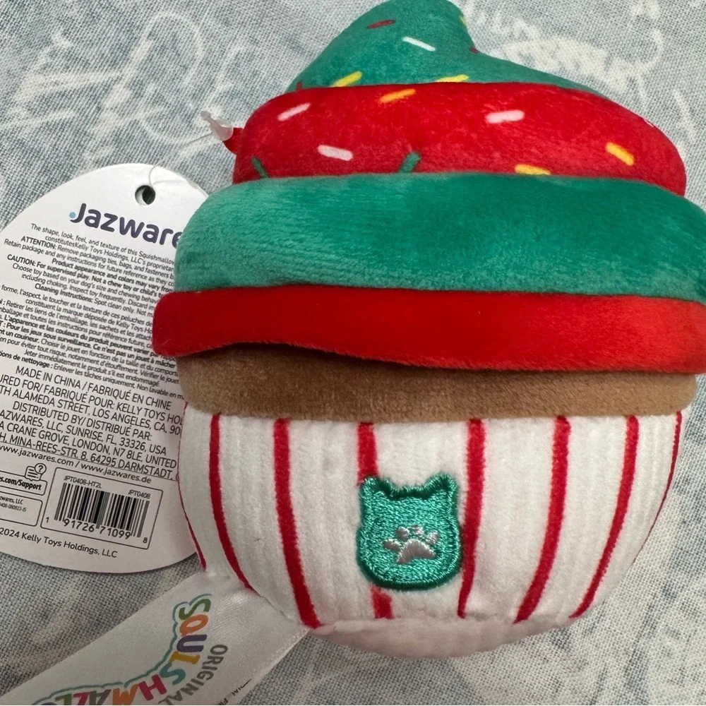 Squishmallows Chantal Cupcake Plush dog toy